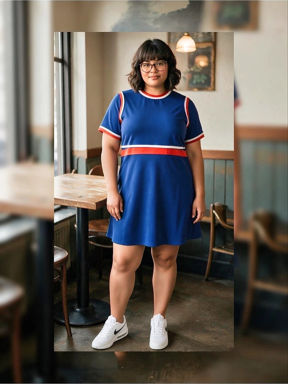 Color Block Mini Dress XL